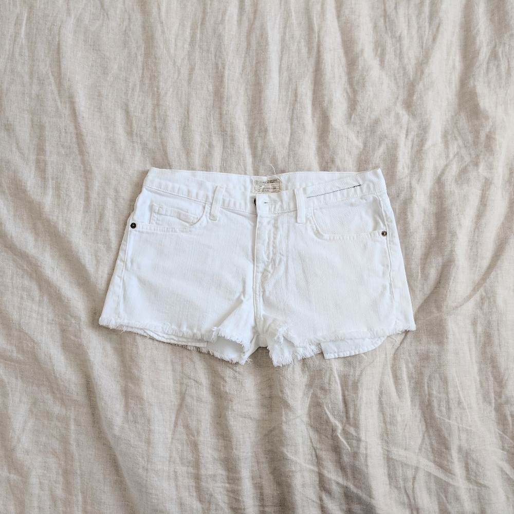 Current/Elliott White Jean Shorts